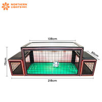 Jeu interactif lumière LED Subsoccer 3 jeu de football de Table avec deux chaises assis Football sous la Table