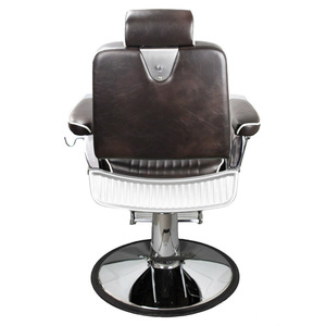 Silla de peluquero portátil moderna de cuero negro de lujo de alta calidad para hombres - Product Image 4