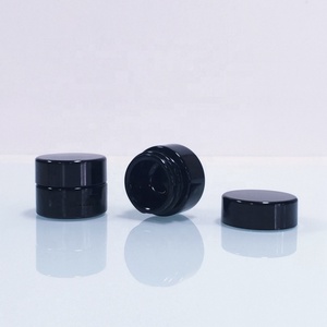 5g 5ml Thick Black UV Protection <b>Small</b> Violet Glass <b>Jar</b> Factory Price 5ml 10ml 15ml Black Dark Light Proof Violet Glass <b>Jar</b> - Product Image 1