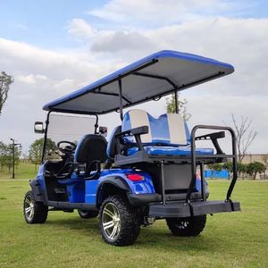 Nouveau modèle Mini voiturette de golf électrique avec batterie au lithium 72V 6 places Buggy levé - Product Image 4