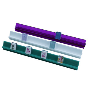 Regla de Mahjong de Acrílico MJ-901, Soporte en Forma de L Desmontable de Color Personalizado para Juegos de Cartas y Ajedrez, 5 Sets - Product Image 1
