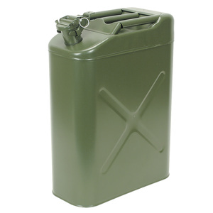 Réservoir de stockage d'<span class=keywords><strong>essence</strong></span> Diesel en métal de 5 gallons, 20ltr, Style américain, avec bouchon à vis et bec Flexible - Product Image 3