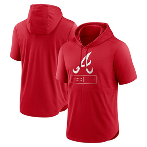 2025 kustom ukuran apa pun bisbol League kaus kasual longgar cepat kering kaos ukuran besar olahraga pria kelembaban bertudung lengan pendek - Product Image 4
