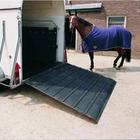 Revêtement de sol en caoutchouc antidérapant pour bétail, personnalisable, tapis antidérapant pour rampes de remorques à chevaux