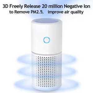 Hiệu quả cao USB Bộ lọc HEPA hộ gia đình Máy lọc không khí cầm tay điện xe máy lọc kim loại xây dựng loại bỏ khói PM2.5 - Product Image 2