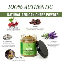 Kit de soin capillaire authentique chadien Chebe prêt à l'emploi : Beurre de Chebe + Poudre de Chebe pure – Traitement DIY réparateur intense pour cheveux secs et abîmés