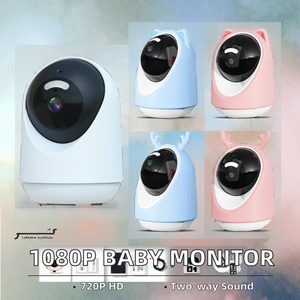 Chất lượng tốt nhất 1080P Góc rộng 4k âm thanh hai chiều khóc/phát hiện nhiệt độ wifi PET/màn hình bé với PCB - Product Image 2