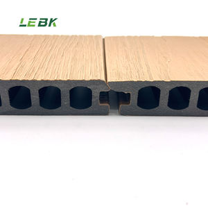 Nuovo Design cavo in Teak 190mm profondo grano del legno coestrusione Wpc Decking 23 mm impermeabile No Gap in Teak composito senza soluzione di continuità Decking - Product Image 5