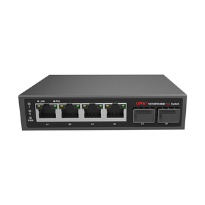 <span class=keywords><strong>6</strong></span> पोर्ट गिगाबिट पोए स्विच 4 पॉम + पोर्ट 2 rj45 uplink 65w अनप्रबंधित प्लग और आईप कैमरा वाईफाई छोटे नेटवर्क के लिए खेल - Product Image 1