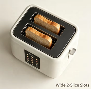 Elektrischer 2-Scheiben-<span class=keywords><strong>Toaster</strong></span> mit großem Touchscreen, digitalem Timer und variabler Bräunungssteuerung für den Hausgebrauch - Product Image 3