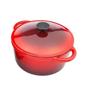 Batterie de cuisine en céramique émaillée profonde de la meilleure conception, outils de cuisine, marmite à fond plat, poêle à frire pour <span class=keywords><strong>four</strong></span> hollandais, poêles à soupe - Product Image 3
