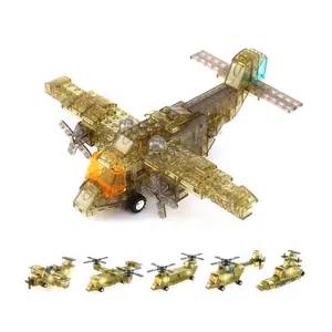 贝琳达117 PCS 6合1 Aviones De Juguete组装儿童飞机玩具积木