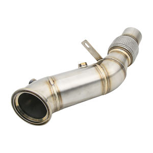 Collecteur d'Échappement (<span class=keywords><strong>Downpipe</strong></span>) en Acier Inoxydable 304 Soudé TIG, avec Logo Personnalisé Gravé au Laser pour BMW 325Li/330i G20/G28 B48 2.0T (Années 2018-2020) - Product Image 3