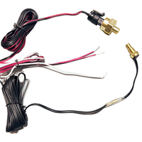 Jauge de pression d'huile, voltmètre, température de l'eau et jauge de carburant LCD 4 en 1 12V/24V avec capteur de température de 10 mm pour voiture