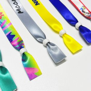 YoYa Bracelet d'art populaire tissé personnalisé de haute qualité Gym Party Événement sportif Utilisation unique <span class=keywords><strong>Admission</strong></span> réglable douce pour la peau - Product Image 5