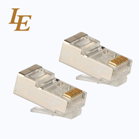 Conector Ethernet RJ45 FTP 8P8C de Cobre, Cat5e, Cat6, Cat6A, 3U, Modular, Keystone Jack