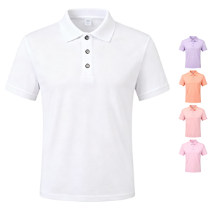 เสื้อโปโลแฟชั่นลำลองฤดูร้อนสำหรับผู้หญิง ผ้าโพลีเอสเตอร์ เสื้อโปโลสำหรับผู้ชาย เสื้อยืด - Product Image 1