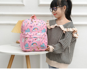 Zaino di protezione della colonna vertebrale dello studente della scuola primaria di alta qualità asilo <span class=keywords><strong>unicorno</strong></span> ragazzo e ragazza cartone animato zaino nuova borsetta - Product Image 6