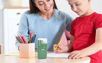 Nouvel Affûteur de Crayons Électrique Intelligent Mini 2024 EAGLE Cylindre Vert USB pour Fournitures de Bureau