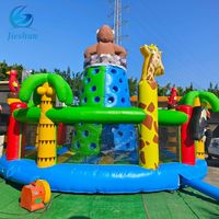 Murs d'escalade gonflables pour aire de jeux jeux jeux de course mur d'escalade gonflable videur