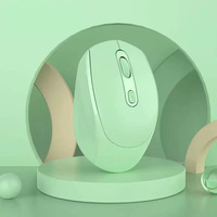 Souris sans fil mini USB à double mode de charge, LED, pour droitier, légère et portable, charge silencieuse pour tablette