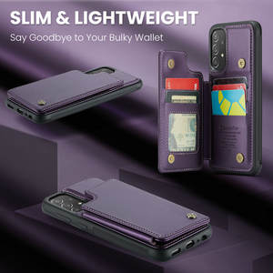 CaseMe Magnetic Flip Premium <span class=keywords><strong>Cover</strong></span> posteriore in pelle per <span class=keywords><strong>Samsung</strong></span> A54 A53 A52 <span class=keywords><strong>A50</strong></span> A51 A33 custodia ultrasottile per <span class=keywords><strong>Samsung</strong></span> A54 - Product Image 4