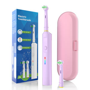 Brosse à dents électrique hybride, chargement par type C, étanche IPX7, rechargeable, avec 2 têtes de brosse pour adultes et couples - Product Image 5
