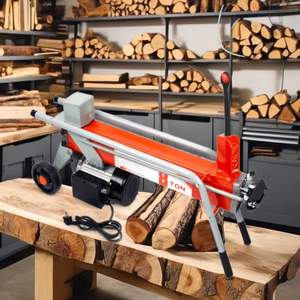 เครื่องผ่าฟืนไฟฟ้าแบบเคลื่อนที่ได้ 8 ตัน แบบแนวนอนและแนวตั้ง ระบบไฮดรอลิกอัตโนมัติ - Product Image 5