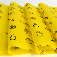Papier sulfurisé imprimé personnalisé de qualité alimentaire avec logo sur mesure pour emballage cadeau et sandwichs