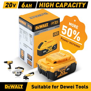 Batería Recargable de 20 V Máx. 6.0 Ah DCB206 DCB205 DCB204 <span class=keywords><strong>DCB203</strong></span>, Batería Potente para Herramientas, Compatible con DEWALT - Product Image 6