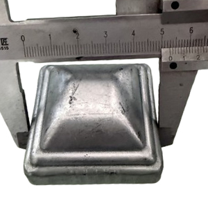 Copertura Decorativa <span class=keywords><strong>in</strong></span> Metallo per Pali Rettangolari, Tappo Quadrato per Pilastri, Copertura per Tubi di Recinzione Pressati - Product Image 6
