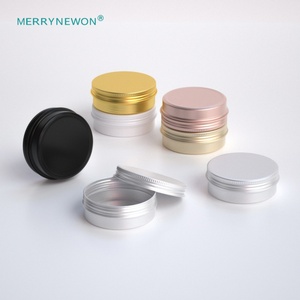 Envase Redondo de Metal de 60 ml, Lata de Aluminio para Polvo de Aserrín, Tarro de Crema para Mascotas, Envase de Aluminio para Crema para Barba - Product Image 1