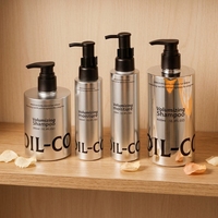Brume capillaire, lotion, shampoing, flacon pompe sans air noir mat écologique de qualité supérieure