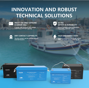 Long LiFePO4 batteria 12.8V 12V 100Ah 200Ah batteria al litio marina con BMS per la pesca BoatYacht/motore traina/RV - Product Image 6