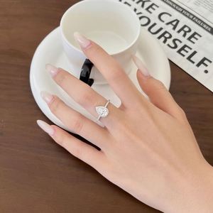 Bagues de fiançailles en forme de poire Dylam, en argent 925 plaqué rhodium avec zircone 5A, bagues de mariage pour femmes, bagues de promesse - Product Image 4