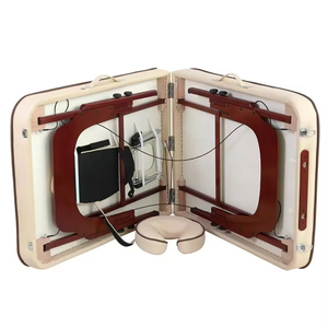 Table de massage portable en bois pliable, vente en gros d'usine, <span class=keywords><strong>pas</strong></span> <span class=keywords><strong>cher</strong></span>, achat de table de massage de beauté - Product Image 2