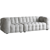 Canapé modulable carré en velours extensible de haute qualité, 1/2/3/4 places, pour salon, villa, école