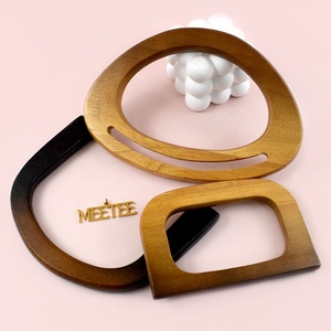 Meetee BS688 Style rétro anneau en D poignées <span class=keywords><strong>de</strong></span> <span class=keywords><strong>sac</strong></span> en bois cadre solide bois naturel matériel garniture pour <span class=keywords><strong>sac</strong></span> <span class=keywords><strong>à</strong></span> <span class=keywords><strong>main</strong></span> portefeuille <span class=keywords><strong>réparation</strong></span> - Product Image 5