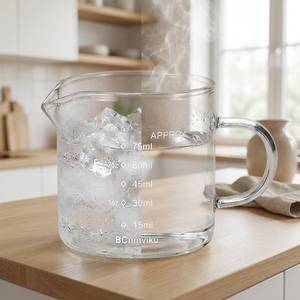 อุปกรณ์บาริสต้ามืออาชีพ แก้ว<span class=keywords><strong>ชง</strong></span><span class=keywords><strong>กาแฟ</strong></span>/นม ขนาด 75 มล. ปากเดียว หนา โปร่งใส มีขีดบอกปริมาตร แก้วใสสำหรับ<span class=keywords><strong>ชง</strong></span>เอสเพรสโซ - Product Image 2