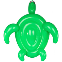Flotteur de piscine d'eau gonflable géant tortue radeau d'île flottante