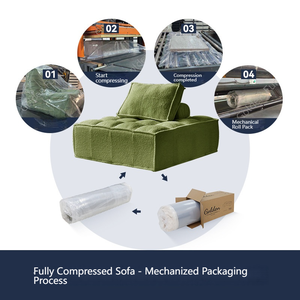 Set di Divani Moderni e Semplici con Design Modulare in Tessuto e Spugna Quadrata, Comodi e Compatti per il <span class=keywords><strong>Soggiorno</strong></span> - Product Image 5