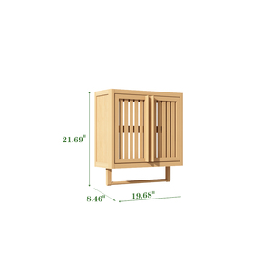 Mobiletto da Bagno a Parete in Bambù, Contenitore per WC - Product Image 5