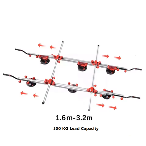 P705 Telaio di Sollevamento per Lastre di Porcellana di Grande Formato 3,2*1,6m con Ventosa a Vuoto e Manometro - Product Image 1