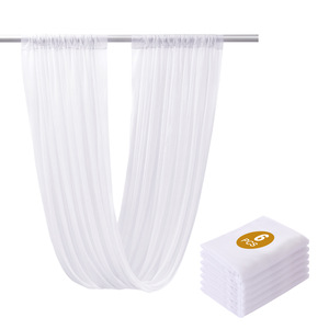<span class=keywords><strong>Kit</strong></span> de suspension au <span class=keywords><strong>plafond</strong></span> 20 pieds pour rideau en fil avec anneau de suspension de 60 cm en acier inoxydable argenté pour décoration de <span class=keywords><strong>mariage</strong></span> et événements - Product Image 5