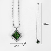 Hoonni Logo personnalisé énergie quantique Zircon pendentif en acier inoxydable bijoux de mode pendentifs breloques pour les femmes approvisionnement en soins de santé