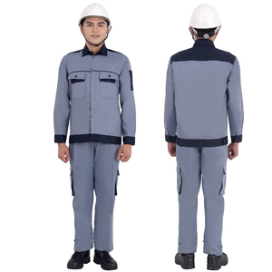 เสื้อยูนิฟอร์มสำหรับคนงานเสื้อแจ็กเก็ตแขนยาวผ้าโพลีเอสเตอร์ผ้าฝ้ายทนทานงาน OEM - Product Image 4