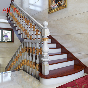 Phong cách Châu Âu cầu thang hàng rào biệt thự sang trọng nhà nhà gỗ Clip nhôm cầu thang địa phương Bạo Chúa Vàng lan can - Product Image 5