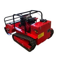 Tondeuse à herbe diesel sur chenilles NEWPANDA NPCH-4B certifiée export, moteur 192cc, largeur de coupe 1000mm, double commande, pour vergers et terres agricoles