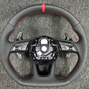 Heiße Verkaufs-Auto-Zubehör Lederlenkrad für Audi S6 S7 A4 B8 B9 A5 A6 A7 C7 Q3 Q5 A3 S3 <span class=keywords><strong>S8</strong></span> R8 Auto-Lenkrad - Product Image 4