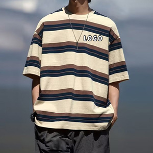 Camiseta de Buena Calidad, Corte Regular, Informal, Lavada, Agradable al Tacto, Transpirable, Manga Corta, Estilo Urbano, <span class=keywords><strong>para</strong></span> Hombre, <span class=keywords><strong>para</strong></span> Hacer Ejercicio - Product Image 1